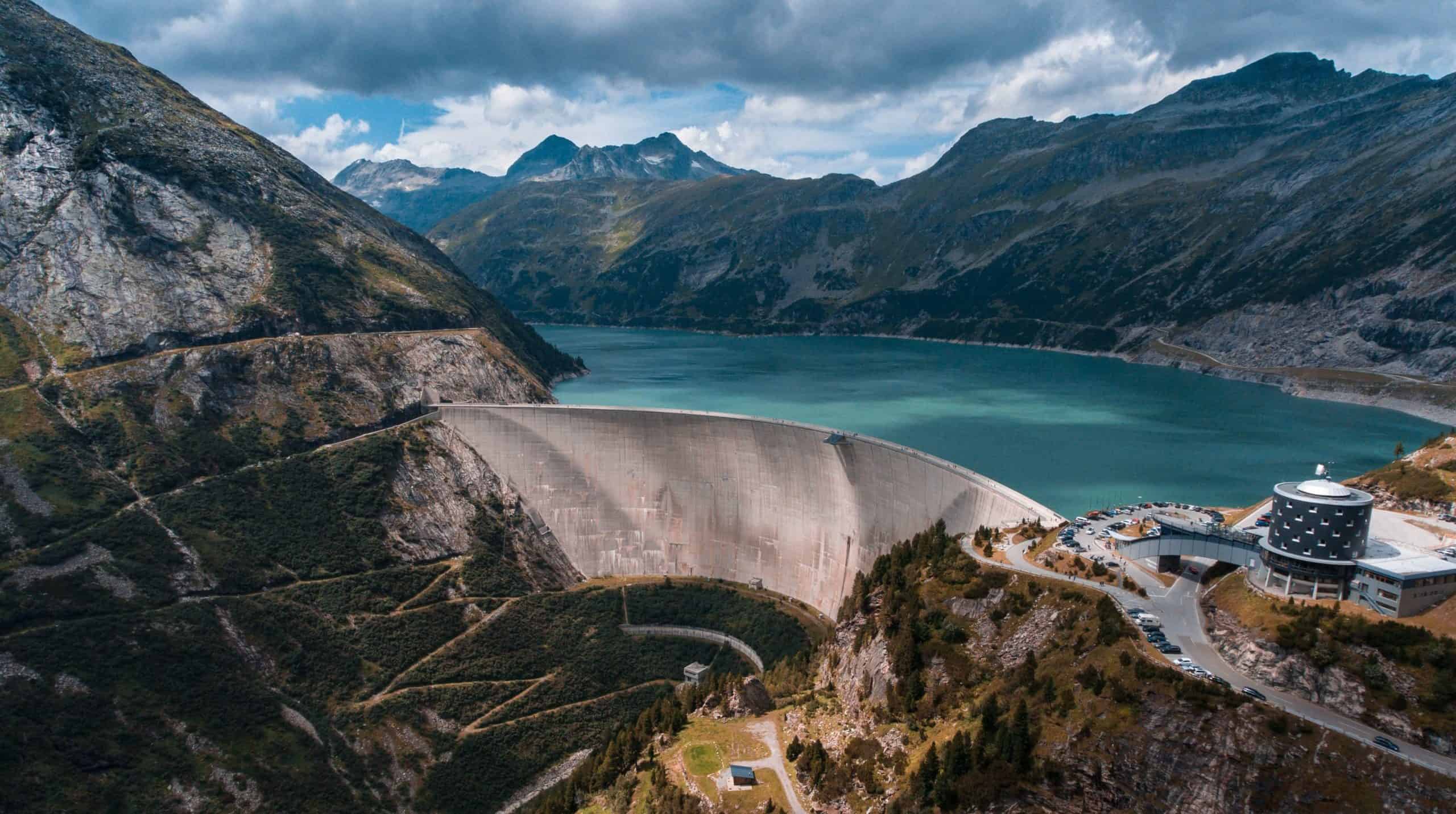 Bird's Eye View Of A Dam - Photo by Kees Streefkerk