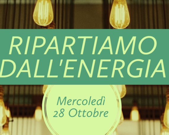 Ripartiamo dall'energia cover