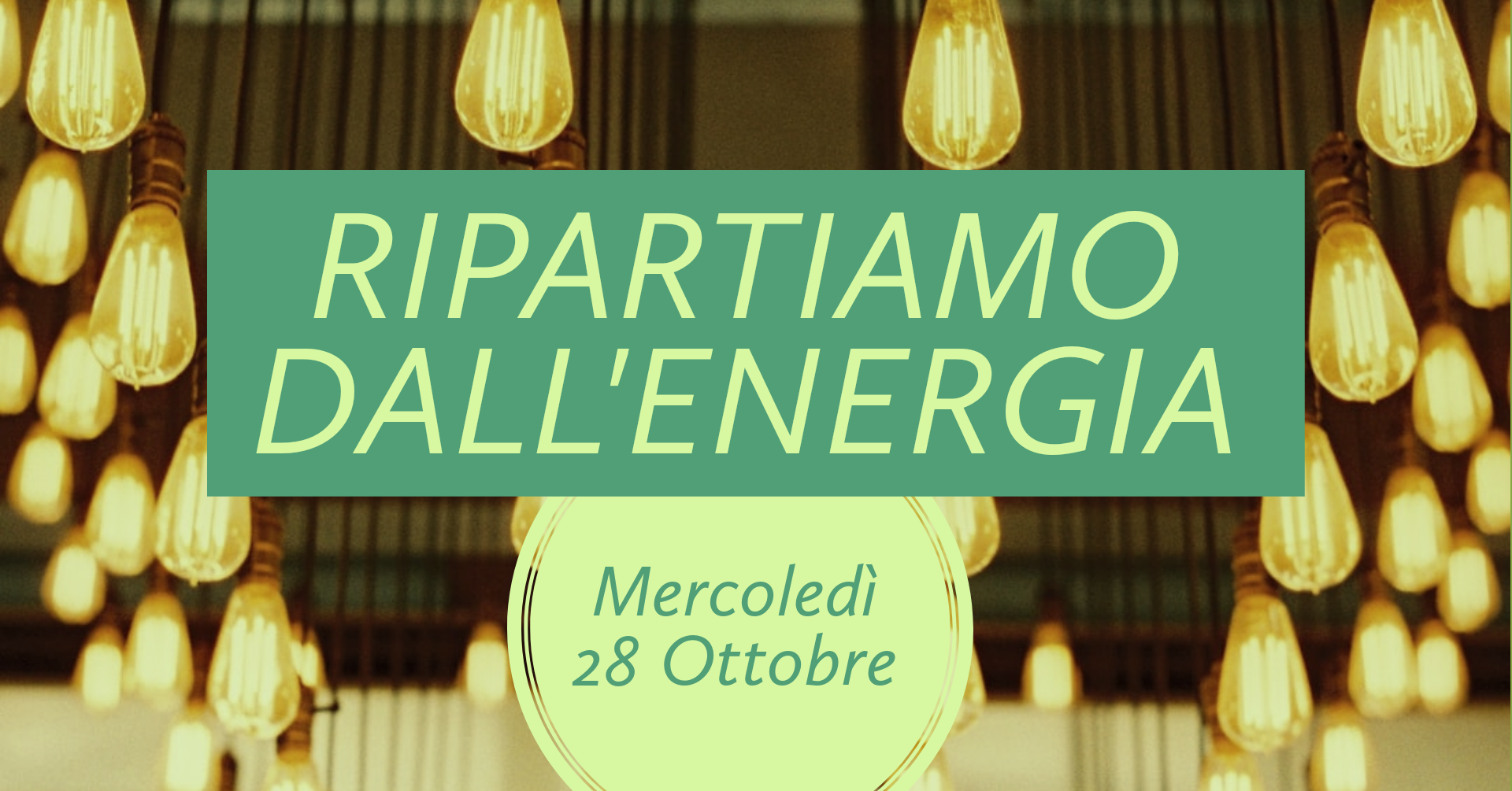 Ripartiamo dall'energia cover