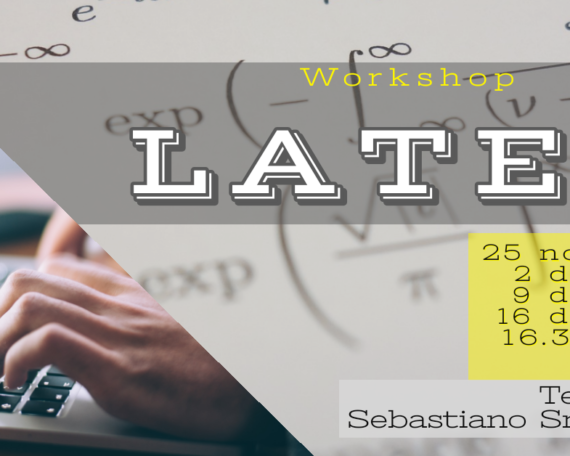 Copertina evento workshop LaTeX